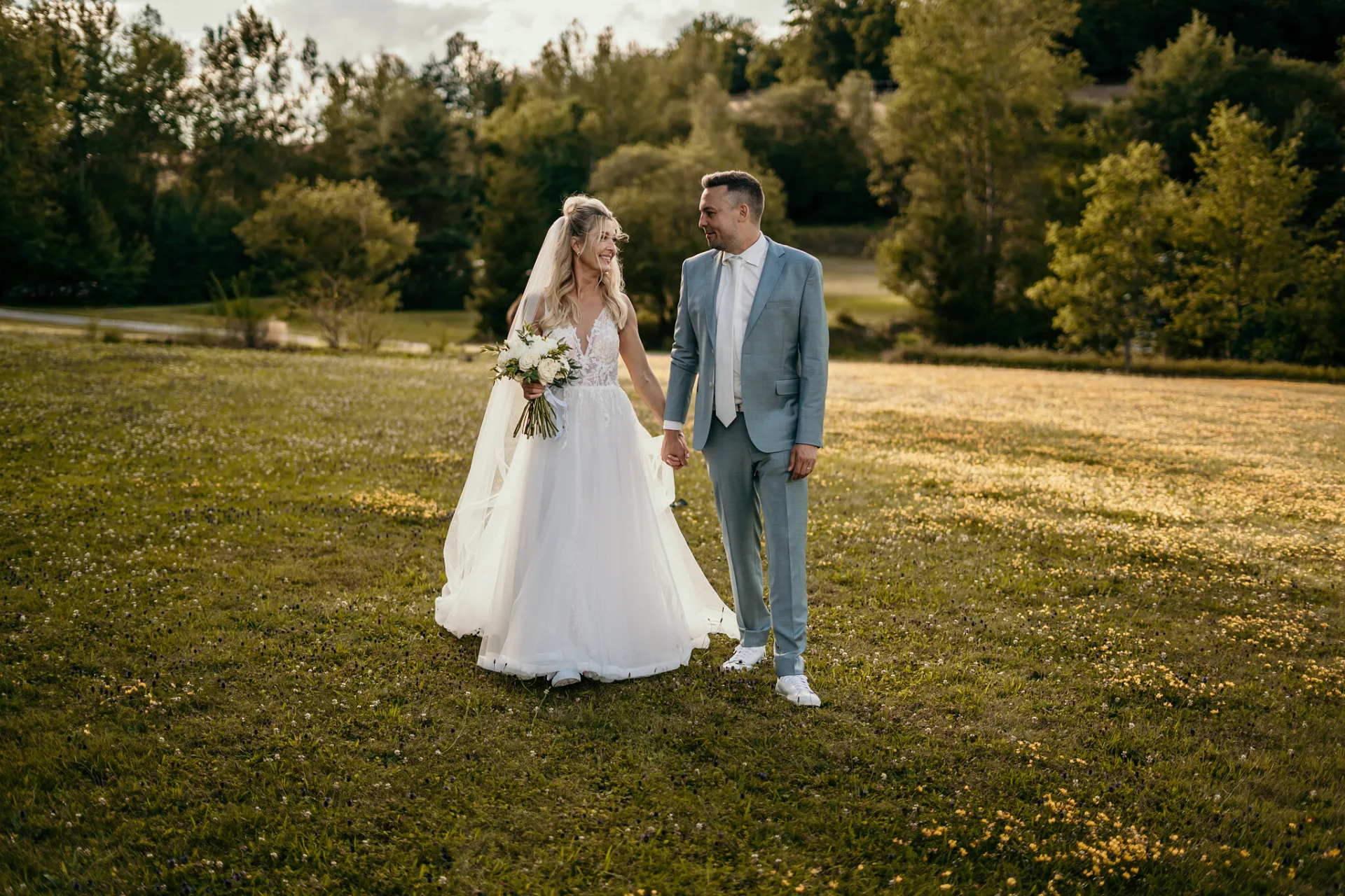 Janka a Michal ve svatební den